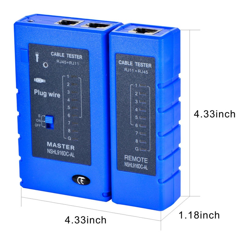 Optimal Shop Network Cable Tester Test Tool RJ45 RJ11 RJ12 CAT5 CAT6 UTP USB LAN Wire Ethernet - Image 5